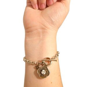 TR Vintage Elegance Crystal Charm Bracelet